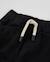 Pantalon jogger garçon en sergé avec poches et cordon de serrage Noir 4 - vertbaudet enfant 
