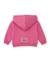 Veste zippée bébé fille en molleton avec capuche et broderies Rose 2 - vertbaudet enfant 
