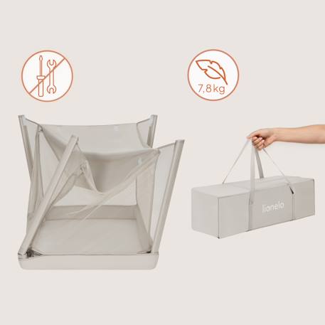 Lit parapluie 2en1 mila ultra-léger avec matelas 4 cm et sac Beige cream+Beige taupe+Green sage 5 - vertbaudet enfant 