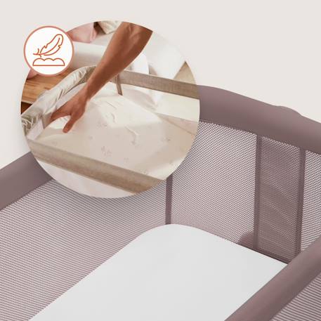 Lit cododo berceau 3en1 luna réglable en hauteur et inclinaison avec matelas Beige sand+Beige taupe+Grey concrete 12 - vertbaudet enfant 