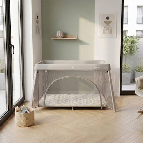 Lit parapluie 2en1 mila ultra-léger avec matelas 4 cm et sac Beige cream+Beige taupe+Green sage 7 - vertbaudet enfant 