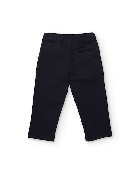Jean bébé garçon avec broderie et taille élastiquée Bleu 2 - vertbaudet enfant 