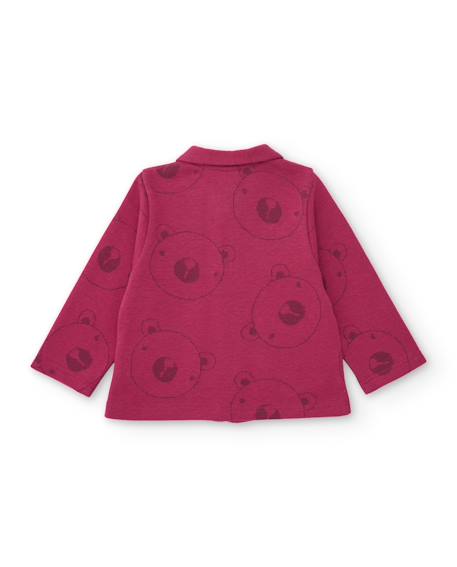 Ensemble en peluche pour bébé avec veste zippée Rouge 3 - vertbaudet enfant 
