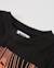 T-shirt garçon en maille avec imprimé graphique en contraste Noir 4 - vertbaudet enfant 