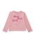 T-shirt fille en maille avec nœuds sur la poitrine et manches longues Rose 1 - vertbaudet enfant 