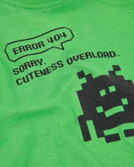 T-shirt en maille pour bébé garçon avec design de personnage pixelisé Vert 4 - vertbaudet enfant 