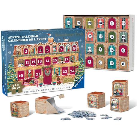 Calendrier de l'avent noël à la maison Bleu 1 - vertbaudet enfant 