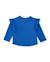 T-shirt bébé fille en jersey avec volants et imprimé floral Bleu 2 - vertbaudet enfant 
