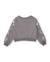 Sweat-shirt fille en molleton avec design floral en sequins sur les manches Gris 3 - vertbaudet enfant 