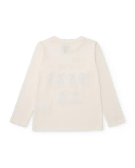 Ensemble garçon avec t-shirt en coton design skate et pantalon jogger Blanc 4 - vertbaudet enfant 