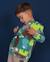 Sweat garçon en molleton à imprimé ours et toucher doux Vert 1 - vertbaudet enfant 