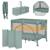 Lit parapluie parc bébé 3en1 laura 0-36 mois avec matelas haute densité et roulettes Beige sand+Black carbon+Green sage+Grey concrete+Pink nude 13 - vertbaudet enfant 