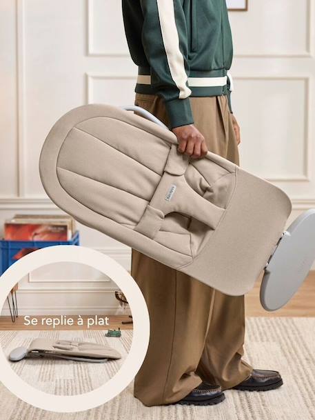 Transat Begin tissu brossé doux sable+vert 3 - vertbaudet enfant 
