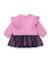 Robe bébé fille en molleton à volants et motif ludique Rose 2 - vertbaudet enfant 