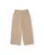 Pantalon fille en velours côtelé avec coupe droite et poches latérales Beige 2 - vertbaudet enfant 
