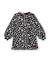 Robe pour fille en molleton avec imprimé floral et manches bouffantes Noir 1 - vertbaudet enfant 