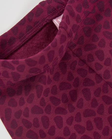 Pantalon bébé fille en molleton imprimé léopard au toucher doux Rouge 4 - vertbaudet enfant 