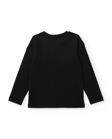 T-shirt garçon en jersey avec motif de voiture classique Noir 2 - vertbaudet enfant 