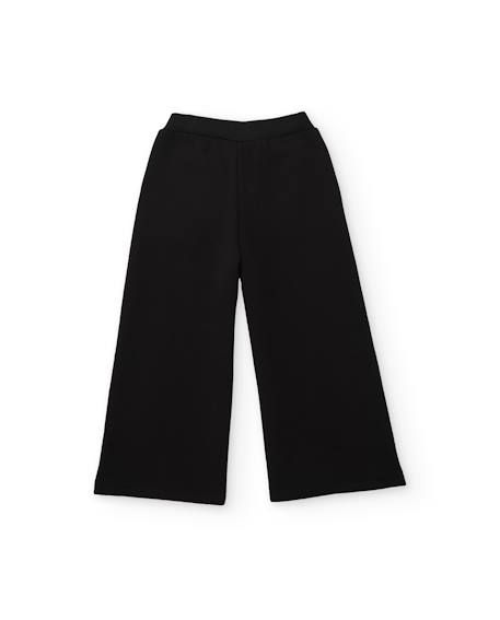 Ensemble fille en maille avec sweat-shirt imprimé en lettres et pantalon large Rose 5 - vertbaudet enfant 