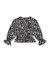Ensemble pour fille en maille avec sweat à imprimé floral et pantalon large Noir 4 - vertbaudet enfant 