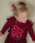 T-shirt fille en jersey à volants aux manches et motif floral Rouge 1 - vertbaudet enfant 