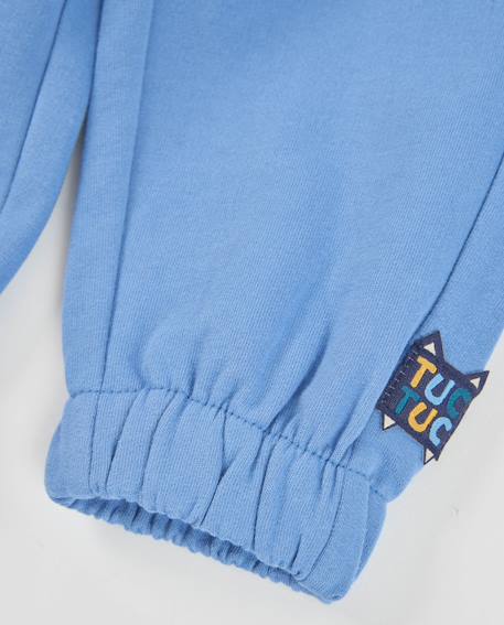 Pantalon de jogging bébé garçon en molleton avec poches et taille ajustable Bleu 4 - vertbaudet enfant 