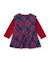 Robe à carreaux pour fille à manches longues Rouge 2 - vertbaudet enfant 