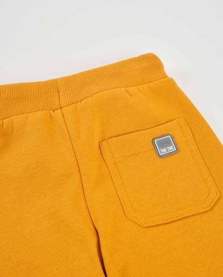 Pantalon en molleton pour bébé garçon avec taille élastique Jaune 4 - vertbaudet enfant 