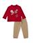 Ensemble pour garçon avec t-shirt à imprimé graphique et pantalon en molleton Rouge 1 - vertbaudet enfant 