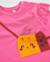 T-shirt fille en jersey à volants au design ludique Rose 5 - vertbaudet enfant 