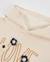 Sweat de fille en molleton avec capuche et broderie de fleurs Blanc 3 - vertbaudet enfant 