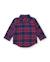 Chemise bébé garçon à carreaux en toile avec écussons décoratifs Bleu 2 - vertbaudet enfant 