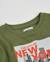 T-shirt garçon en maille avec imprimé de ville et manches longues Vert 3 - vertbaudet enfant 