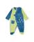 Barboteuse en molleton pour bébé avec dinosaure brodé Bleu 1 - vertbaudet enfant 