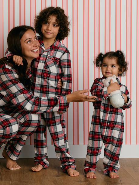 Pyjama enfant mixte Capsule Famille rouge 2 - vertbaudet enfant 