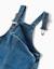 Salopette en jean large à ourlets effilochés Bleu 3 - vertbaudet enfant 