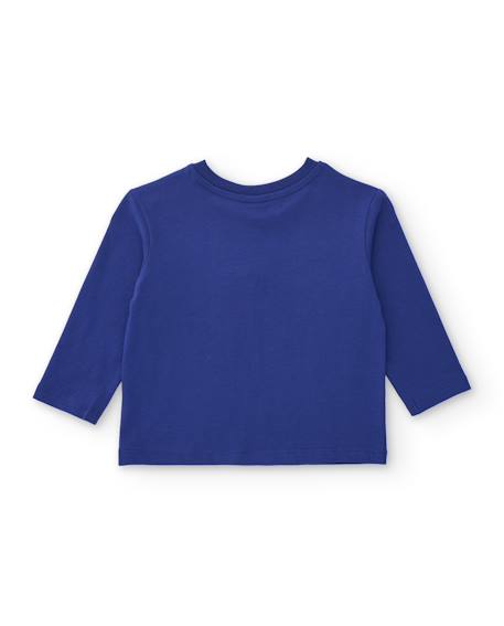 T-shirt bébé garçon en jersey à imprimé ludique et matière confortable Bleu 2 - vertbaudet enfant 