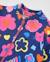 Veste zippée fille en molleton à imprimé floral Bleu 3 - vertbaudet enfant 