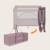 Lit parapluie parc bébé 3en1 laura 0-36 mois avec matelas haute densité et roulettes Beige sand+Black carbon+Green sage+Grey concrete+Pink nude 27 - vertbaudet enfant 