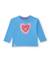 T-shirt fille en jersey à motif cœur et manches longues Bleu 1 - vertbaudet enfant 