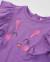 T-shirt en jersey bébé fille à volants aux épaules et motif fantaisie Violet 3 - vertbaudet enfant 