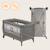 Lit parapluie parc bébé 2en1 stefi plus 0-36 mois avec matelas haute densité et roulettes Green olive+Grey multicolor+Grey white+Pink yellow 8 - vertbaudet enfant 