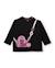 T-shirt fille à manches longues en jersey motif sac bandoulière Noir 1 - vertbaudet enfant 