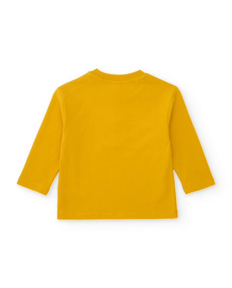 T-shirt bébé garçon manches longues en jersey avec motif voiture Jaune 3 - vertbaudet enfant 