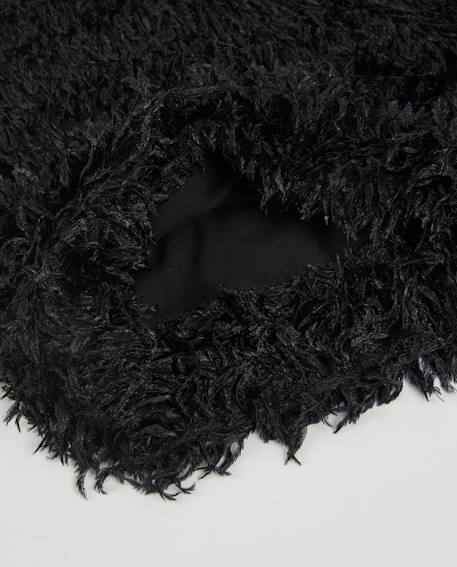 Robe fille avec texture plumage et bretelles Noir 4 - vertbaudet enfant 