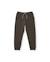 Pantalon en molleton avec cordon de serrage et chevilles bord-côte pour garçon Marron 1 - vertbaudet enfant 