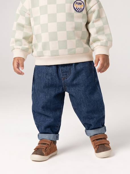 Jean denim bébé denim brut+denim gris 6 - vertbaudet enfant 