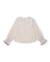 Chemise fille en toile avec col volanté et nœud central Blanc 2 - vertbaudet enfant 