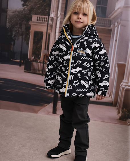 Pantalon garçon en toile avec poches et coupe confortable Vert 1 - vertbaudet enfant 