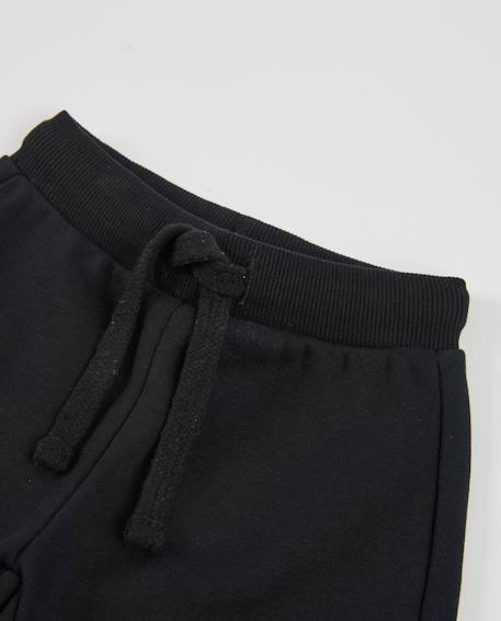 Pantalon en molleton pour garçon avec taille élastique Noir 3 - vertbaudet enfant 